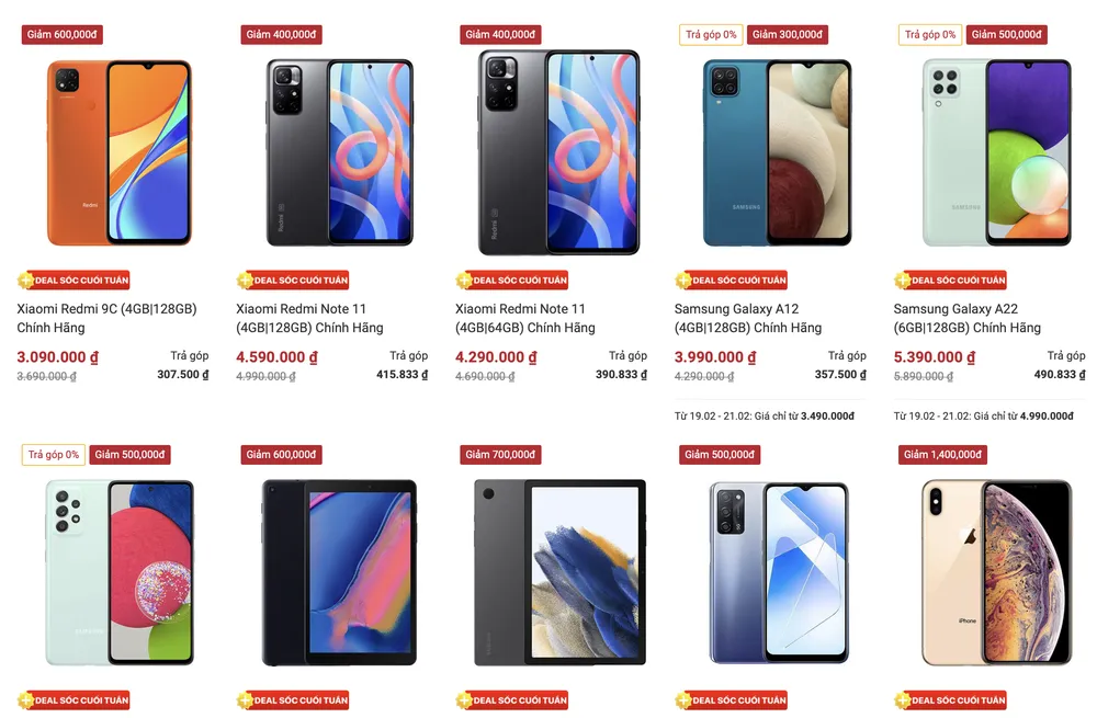 Cuối tuần, điện thoại, phụ kiện… giảm giá 50% ảnh 1