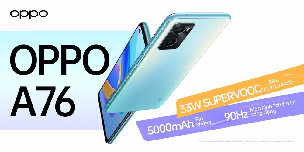 OPPO A76 - smartphone sạc nhanh nhất trong phân khúc, giá gần 6 triệu đồng  ​ ảnh 4