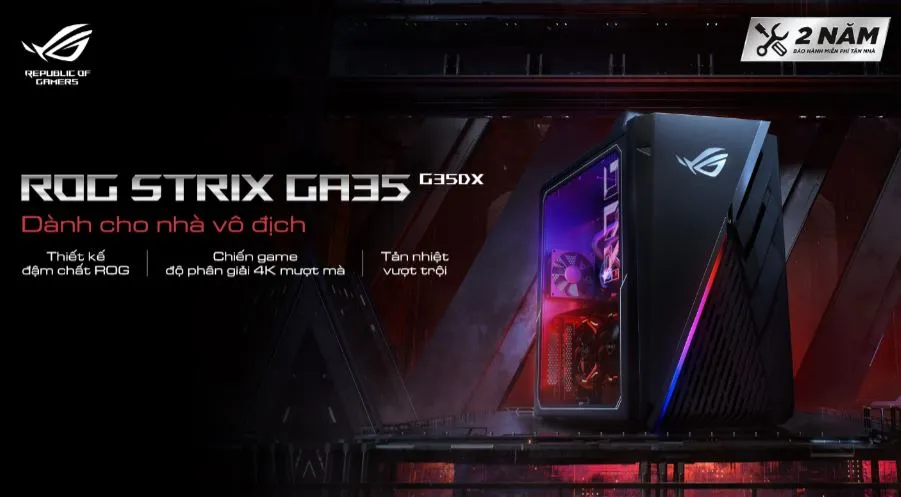 ROG ra mắt hai mẫu máy bộ ROG Strix GA35 G35DX và ROG Strix G10DK ảnh 2