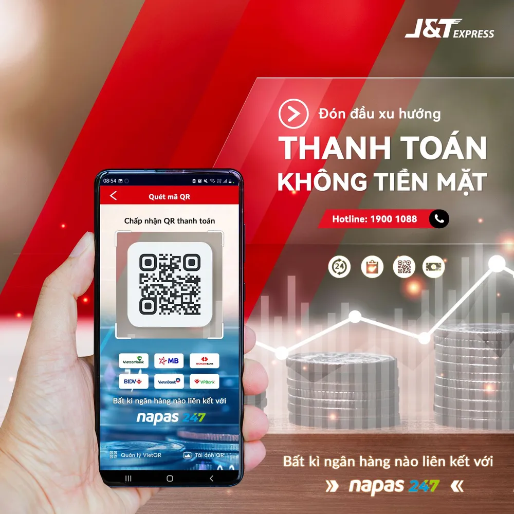 J&T Express ứng dụng QR động trong thanh toán ảnh 1