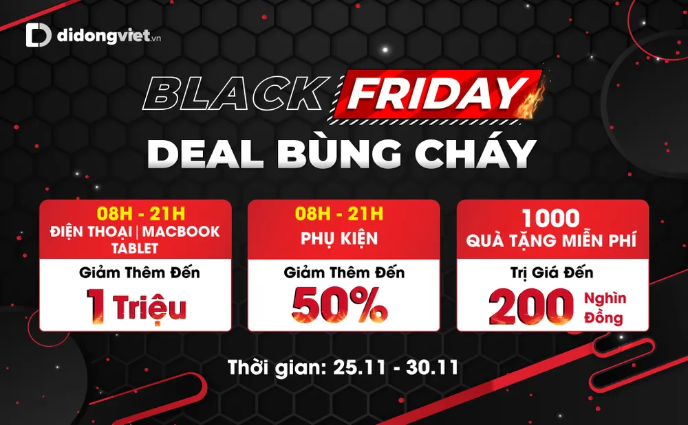 Smartphone, MacBook và phụ kiện công nghệ ngập tràn ưu đãi dịp Black Friday   ​ ảnh 1
