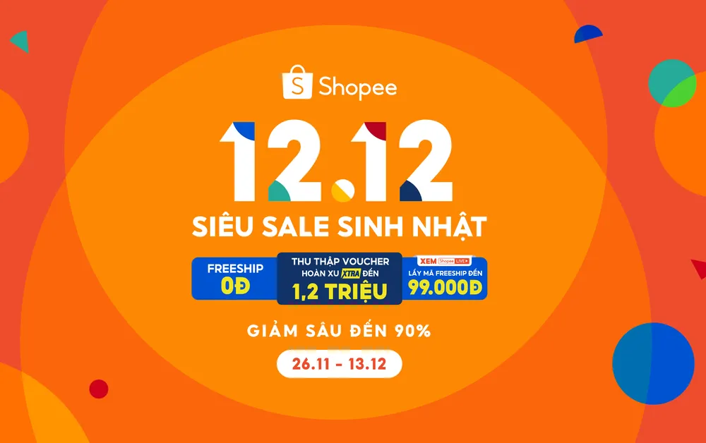 Shopee rộn ràng với chương trình 12-12 Siêu Sale Sinh Nhật  ​ ảnh 1