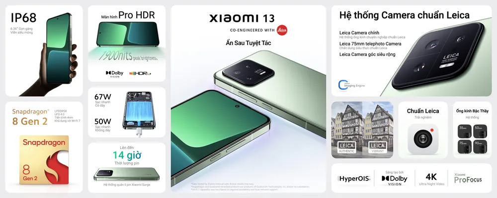 Thông số Xiaomi 13