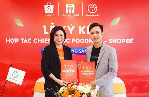  Lễ ký kết hợp tác chiến lược Shopee và FoodMap