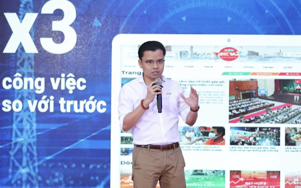 Nhà báo Ngô Trần Thịnh, Trưởng bộ phận nội dung số Trung tâm tin tức HTV