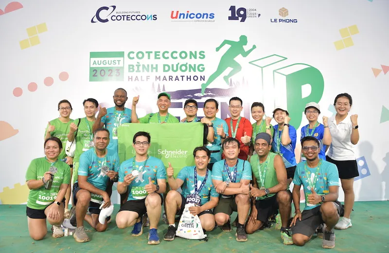 Một hoạt động thể thao của nhân viên Schneider Electric tại Việt Nam