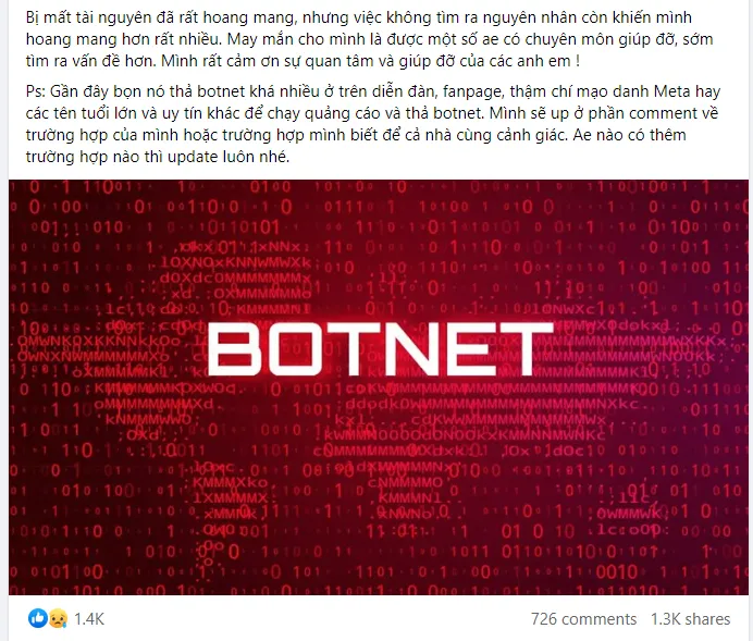 Ảnh chụp màn hình bài đăng về sự cố bảo mật thu hút nhiều sự quan tâm
