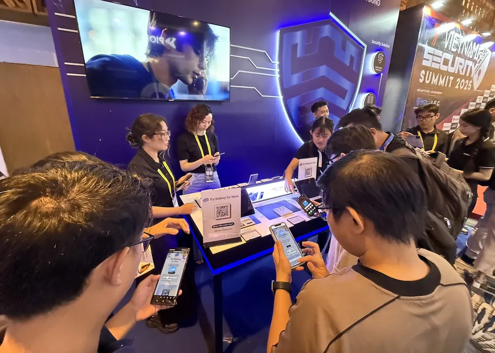 Hội nghị Vietnam Security Summit 2025 quy tụ nhiều hãng bảo mật tham gia giới thiệu công nghệ.