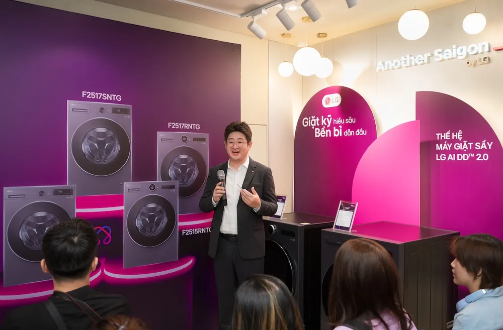 Máy giặt sấy mới của LG ứng dụng nhiều tính năng của AI