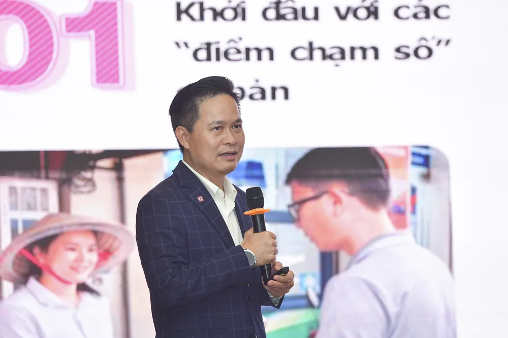 Ông Nguyễn Bá Diệp, đồng sáng lập Tập đoàn Công nghệ Tài chính MoMo chia sẻ về bộ giải pháp số toàn diện cho các hộ kinh doanh cá thể