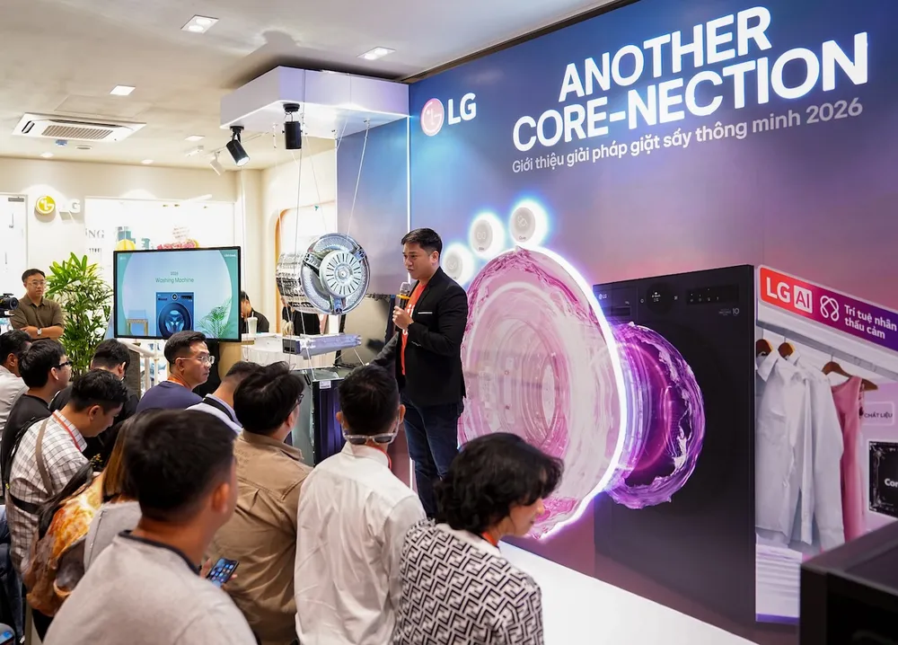 LG Electronics công bố các công nghệ mới của giặt sấy