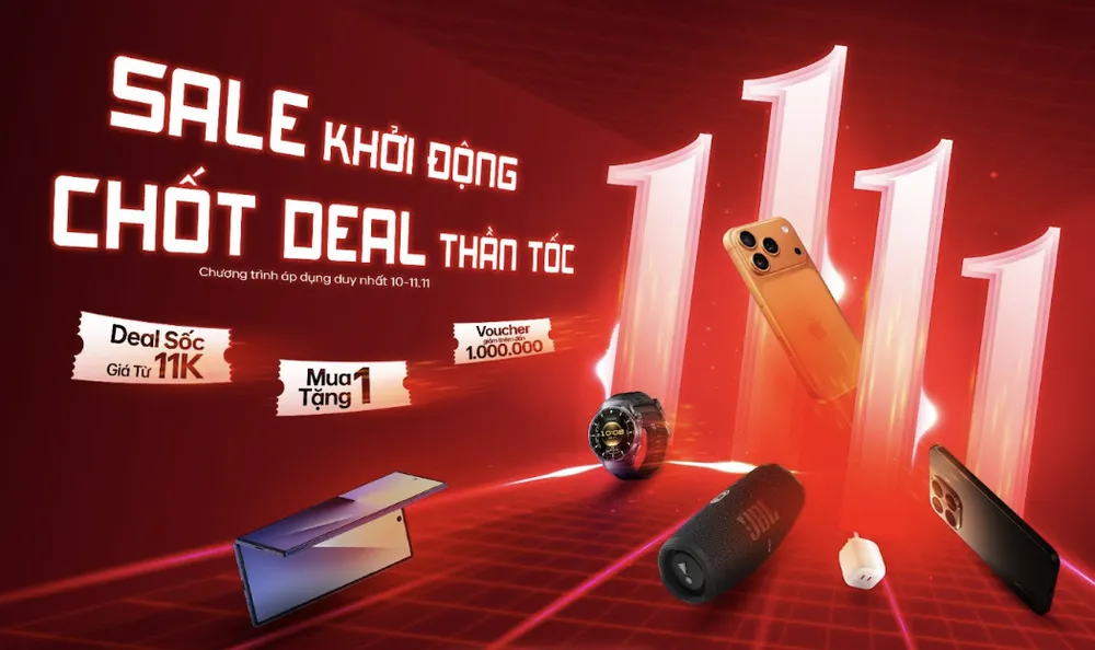 Thời điểm 11-11, nhiều mặt hàng công nghệ giảm giá sâu