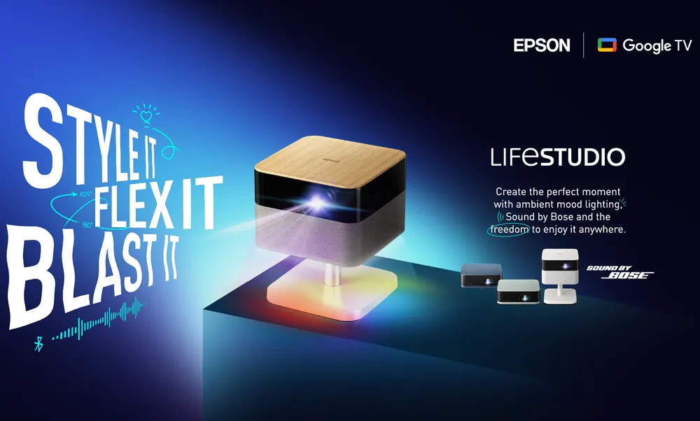 Với máy chiếu Lifestudio, người dùng có thể trình chiếu lên tường, trần nhà mà không cần sắp xếp lại nội thất