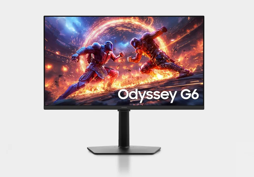Còn màn hình Odyssey G6 27 inch thiết lập chuẩn mực mới cho gaming