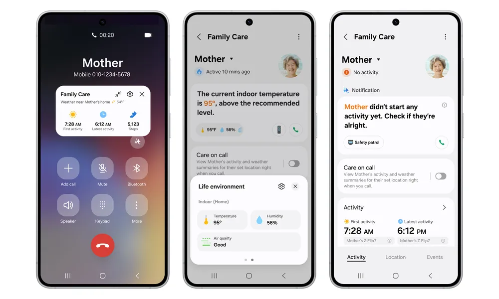 Bản cập nhật SmartThings giúp người dùng thiết bị Samsung có thể chăm sóc người thân từ xa