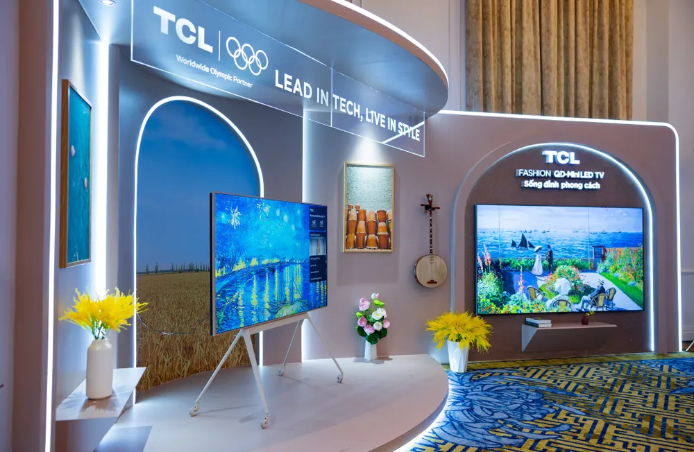 Thế hệ TV mới của TCL được giới thiệu tại chương trình.