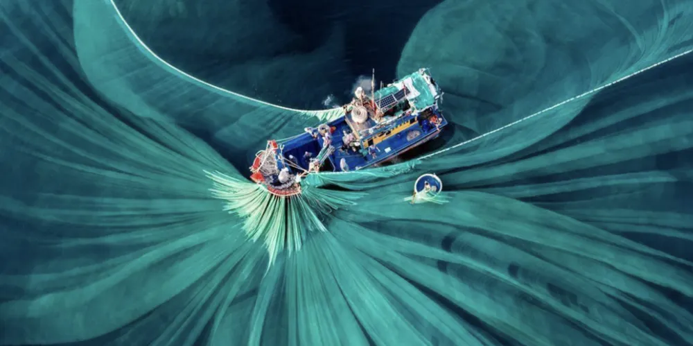 “Silk of the Sea” của Cao Thị Ngọc Diễm, tác phẩm vào vòng chung kết hạng mục The Pano Awards Southeast Asia Open Photographer năm 2025, khắc hoạ hình ảnh giặt lụa tại Phú Yên, Việt Nam