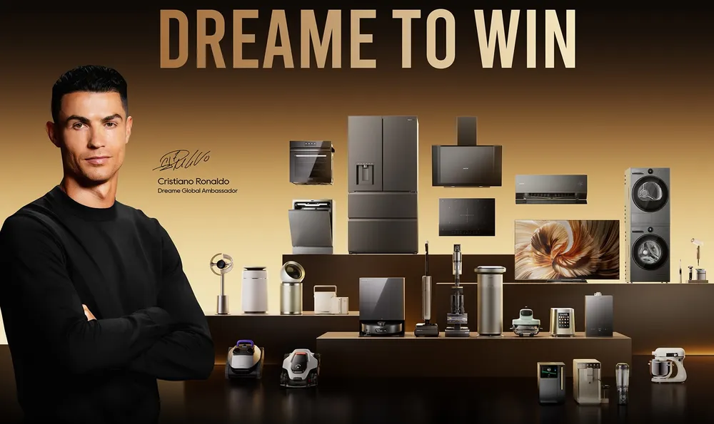 Dreame Technology hợp tác cùng Cristiano Ronaldo với thông điệp “Dreame to Win”.