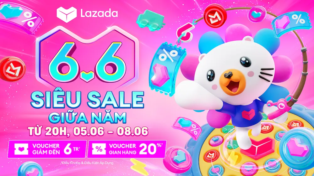 “Siêu Sale 6-6” là lễ hội mua sắm lớn nhất trên Lazada
