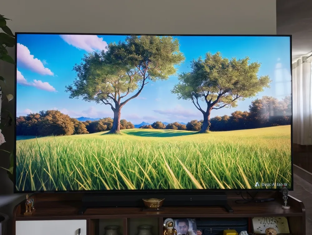 TV TCL Premium QD- Mini Led 75 inch không hề to lớn mà nó vừa tầm mắt.