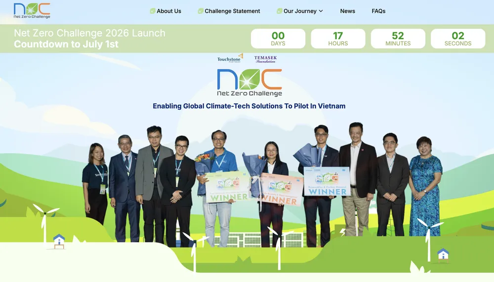 Net Zero Challenge (N0C) 2026 đã chính thức mở cổng nhận hồ sơ