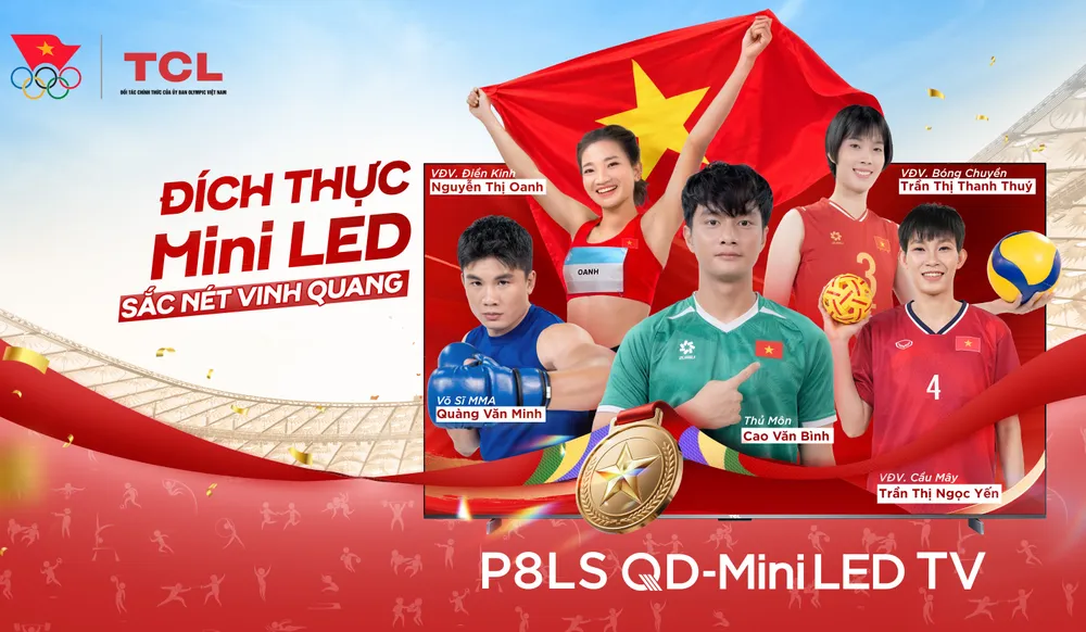TCL đã công bố chiến dịch đồng hành cùng Đoàn Thể thao Việt Nam