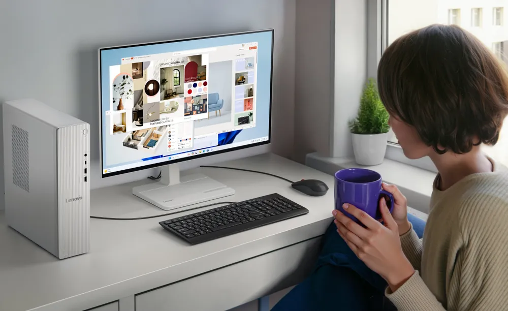 Lenovo IdeaCentre Tower Gen 10 mang đến hiệu năng được tối ưu và tăng tốc nhờ AI.