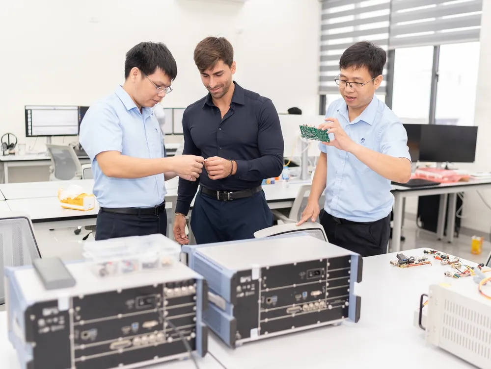 Một góc không gian làm việc của VISTC