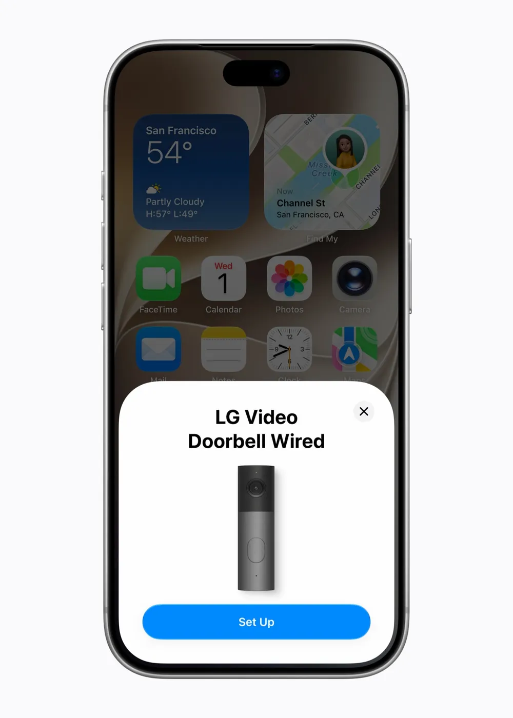 Các phụ kiện LG rất dễ thiết lập chỉ bằng một thao tác chạm trên iPhone.jpg