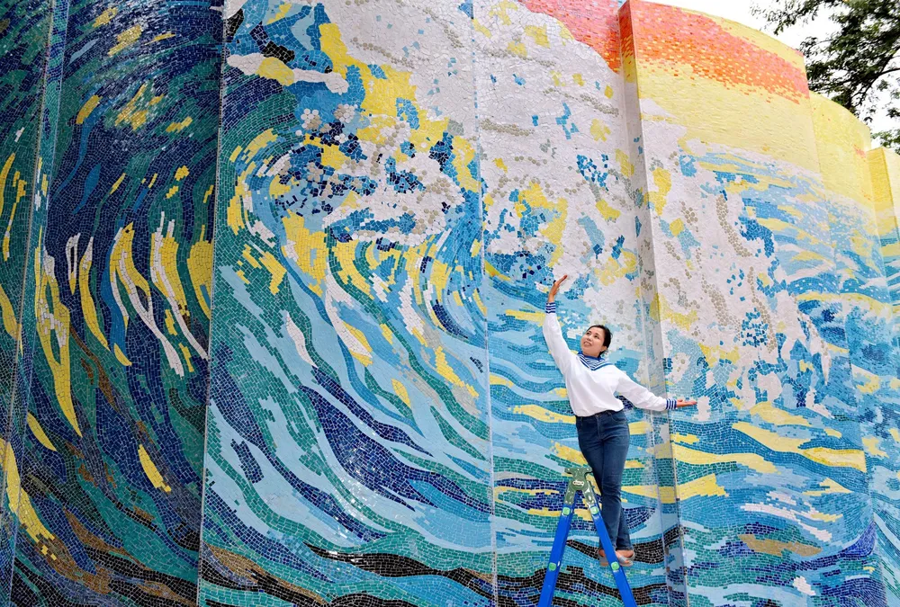 Thay áo mới cho nhà Gương huyền thoại trong công viên Thống Nhất ảnh 4