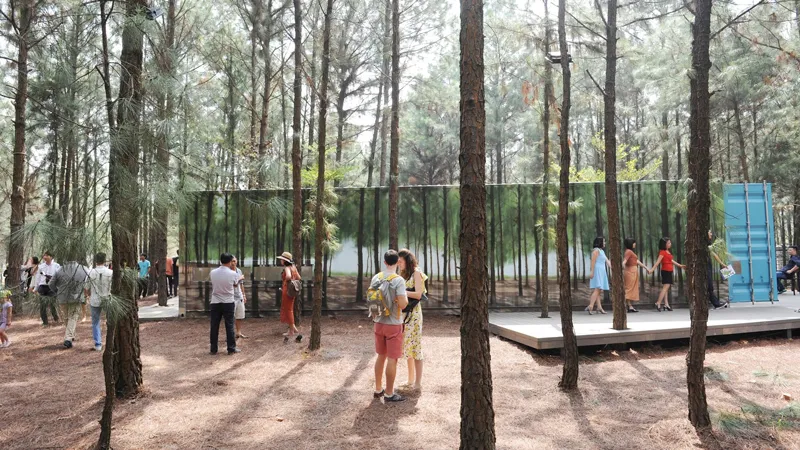 Choáng ngợp với Không gian nghệ thuật trong rừng