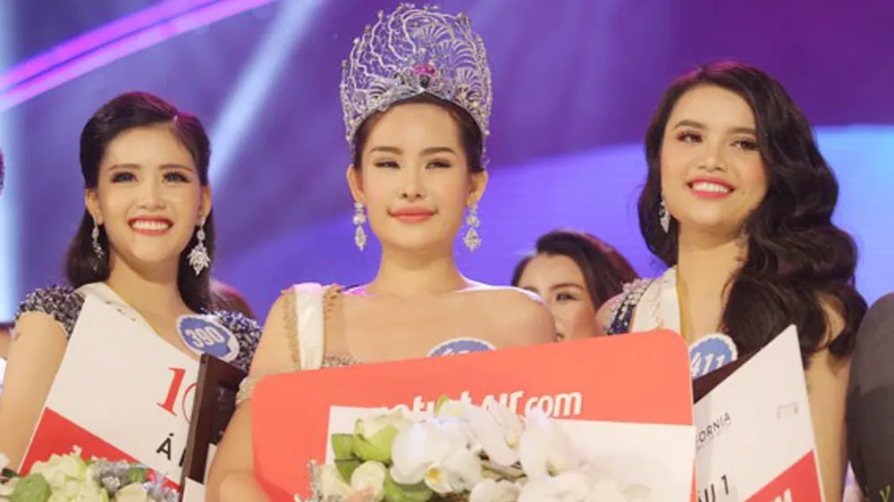 Nhan sắc của tân Hoa hậu Đại dương Việt Nam 2017 trở thành đề tài bàn tán trên mạng xã hội