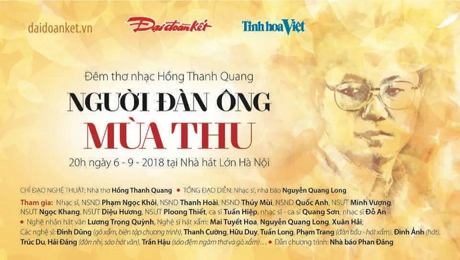 Đêm thơ nhạc "Người đàn ông mùa thu"
