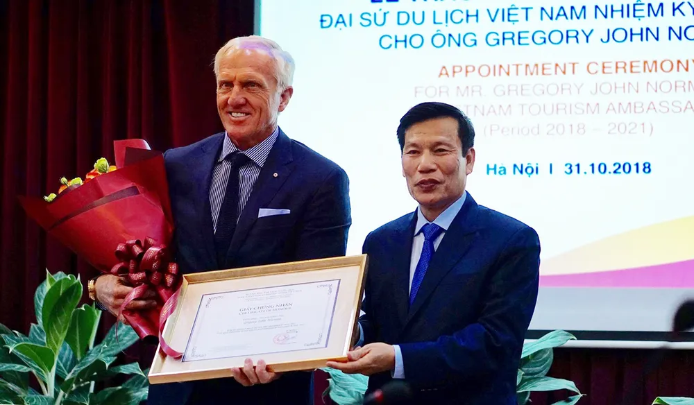 Huyền thoại golf thế giới làm Đại sứ Du lịch Việt Nam ảnh 1