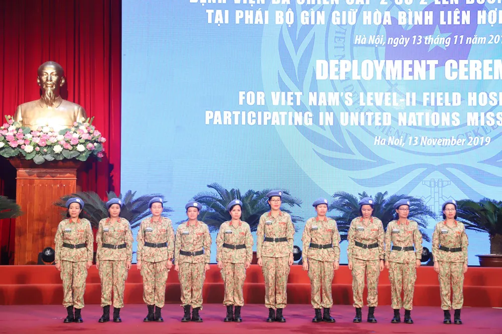Lễ xuất quân Bệnh viện dã chiến cấp 2 số 2 lên đường thực hiện nhiệm vụ gìn giữ hòa bình ảnh 3