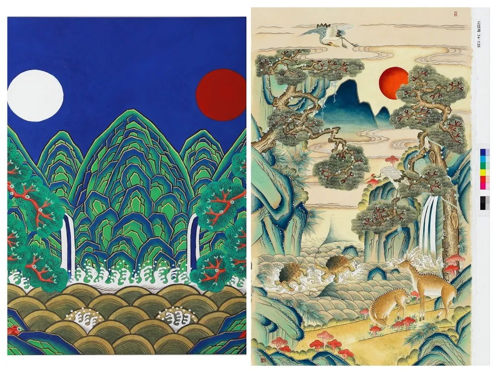 Khám phá sắc màu trong dòng tranh dân gian Hàn Quốc ảnh 2