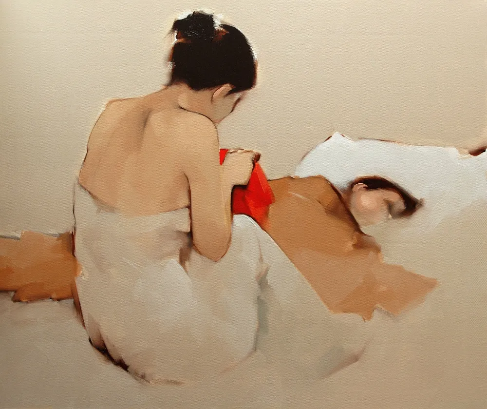 Ấm áp đến tan chảy với những bức họa "Mẹ và con" của Nguyễn Thanh Bình ảnh 4