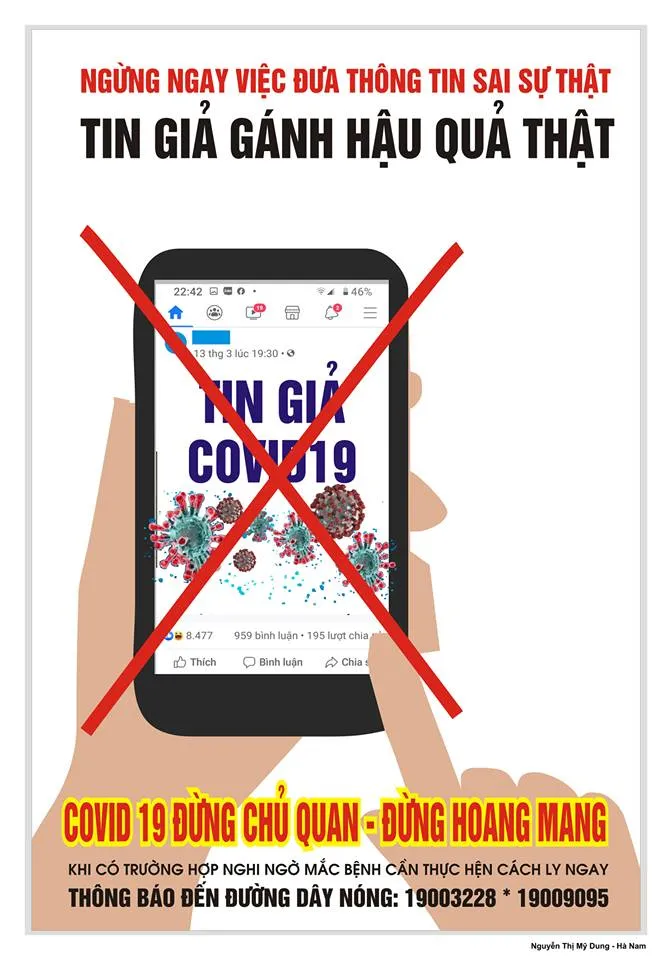 Thông điệp đẩy lùi Covid-19 với tranh cổ động ảnh 1