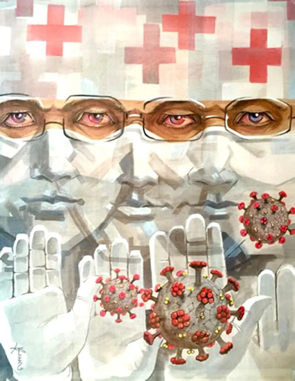 Hơn 500 triệu đồng thu được từ đấu giá tác phẩm nghệ thuật “Vượt qua đại dịch Covid-19“ ảnh 1