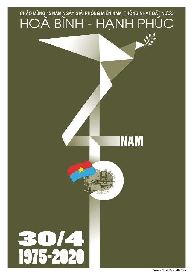 16 tác phẩm đoạt giải sáng tác tranh cổ động kỷ niệm 45 năm Ngày giải phóng miền Nam ảnh 2