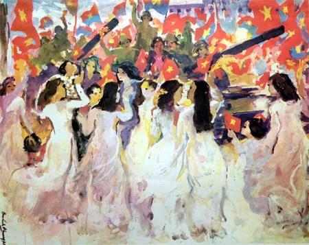 Chùm tác phẩm về đề tài kháng chiến chống Mỹ ảnh 6