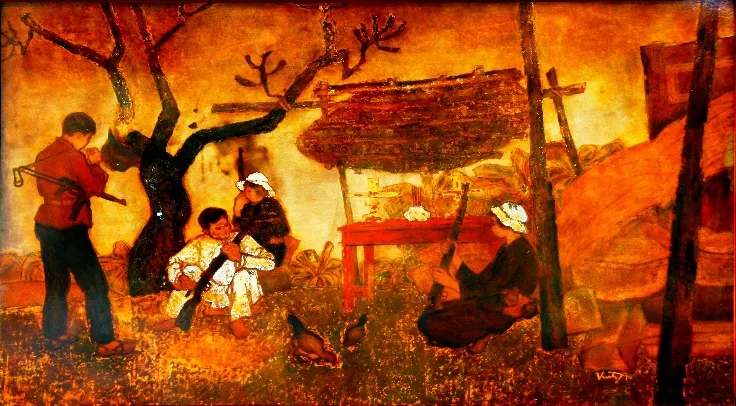 Chùm tác phẩm về đề tài kháng chiến chống Mỹ ảnh 4