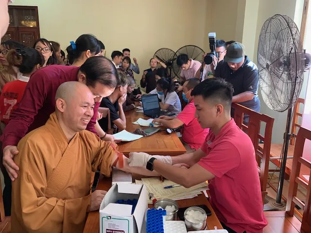 Hiến máu là đại thuận duyên để thể hiện lòng từ bi 