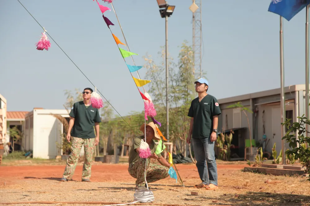 Cây nêu Việt Nam cao 10m trên đất châu Phi xa xôi ảnh 2