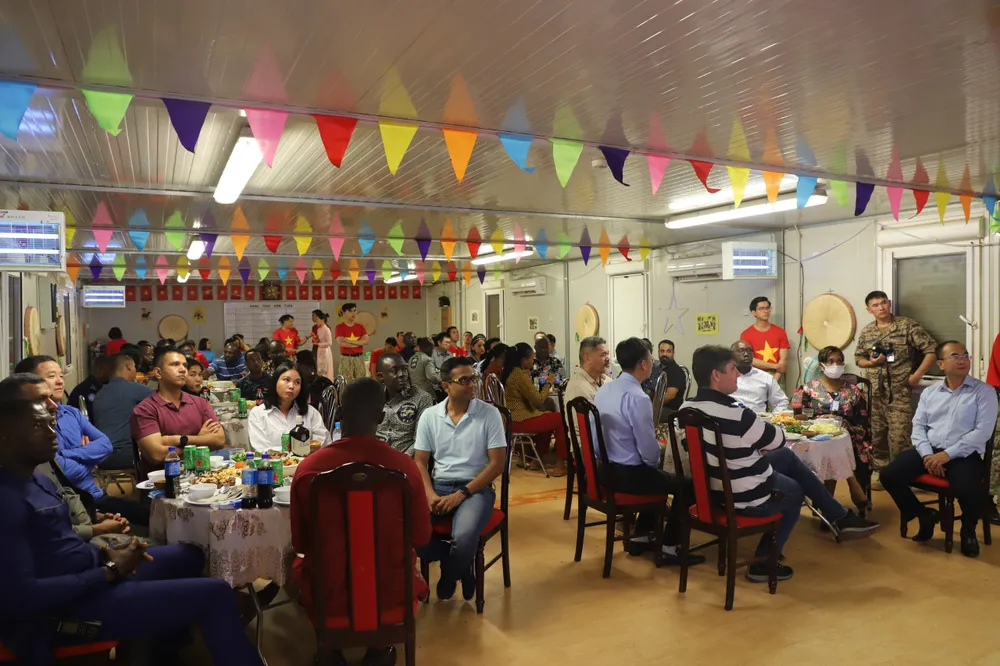 Tinh thần Việt Nam trong lễ kỷ niệm Quốc khánh 2-9 của những người lính mũ nồi xanh tại Nam Sudan ảnh 2