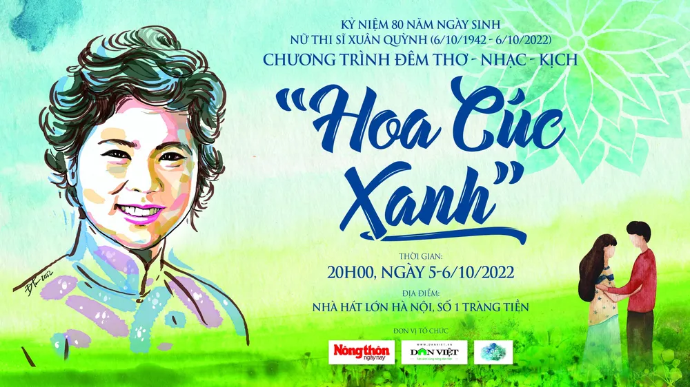 Nhớ Xuân Quỳnh và Lưu Quang Vũ với đêm thơ - nhạc - kịch “Hoa cúc xanh”  ảnh 2