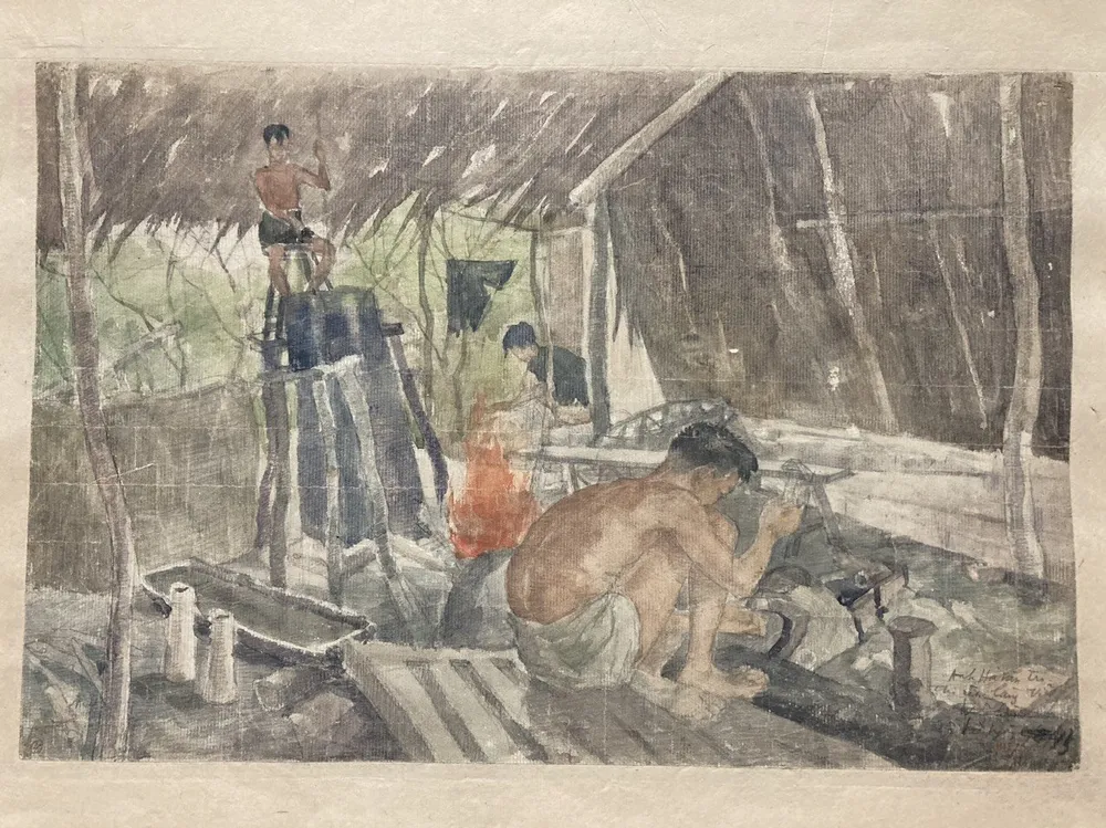 Tác phẩm "Dao găm rèn cho du kích" năm 1945 của Nguyễn Hiêm Tác phẩm "Dao găm rèn cho du kích" năm 1945 của Nguyễn Hiêm