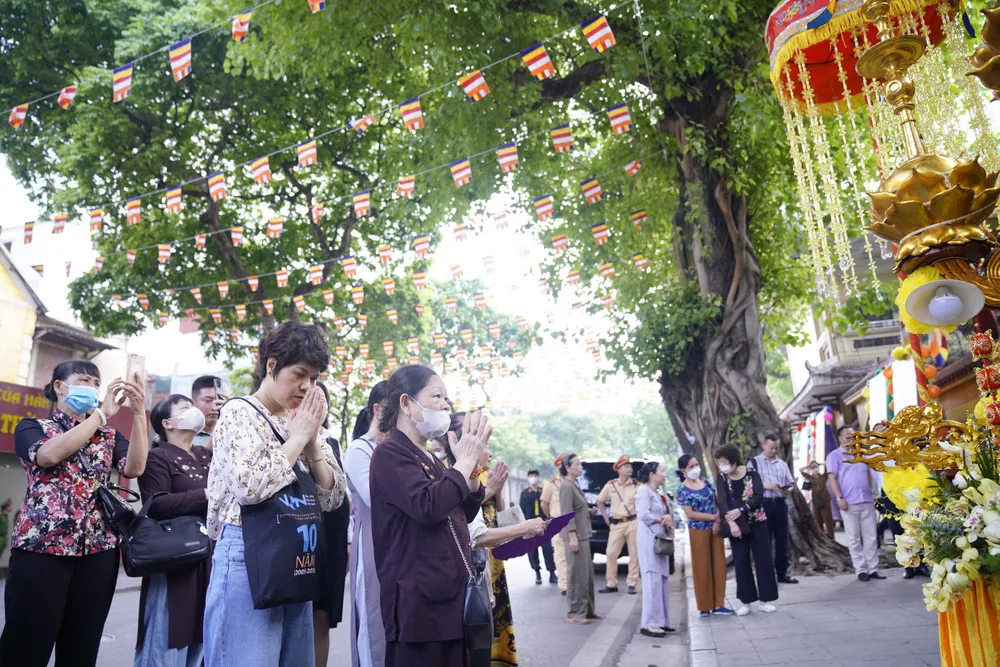 Đại lễ Phật đản Phật lịch 2567 là hoạt động có ý nghĩa trong đời sống tinh thần và tín ngưỡng của đồng bào theo đạo Phật. Ảnh: ĐỖ TRUNG
