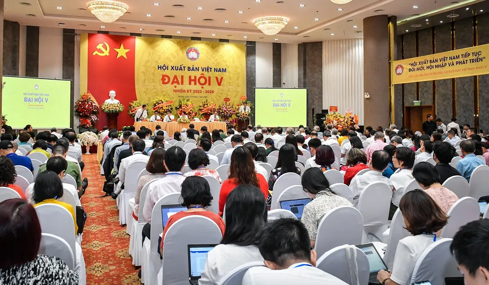 Quang cảnh đại hội Hội Xuất bản khóa V, nhiệm kỳ 2023-2028 Quang cảnh đại hội Hội Xuất bản khóa V, nhiệm kỳ 2023-2028