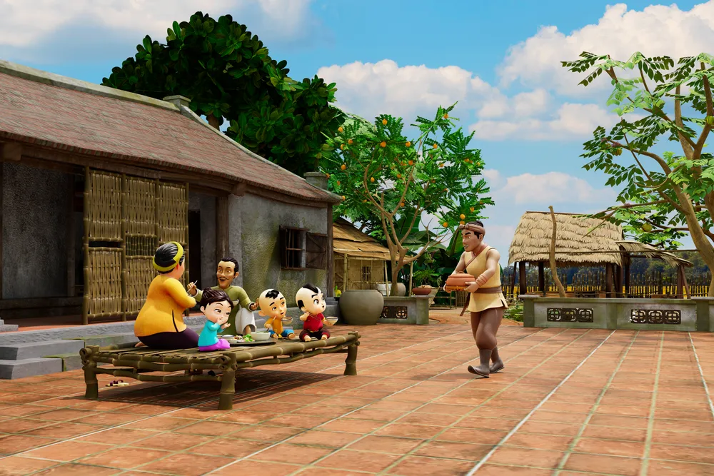 Bối cảnh trong phim hoạt hình Trạng Quỳnh thời nhí nhố